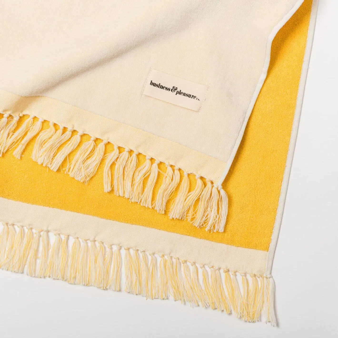 Business & Pleasure Co. The Holiday Beach Towel - Ocean Mimosa Stripe