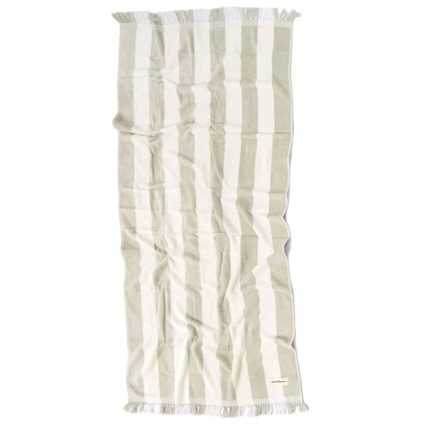 Business & Pleasure Co. The Holiday Beach Towel - Sage Capri Stripe