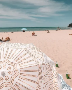 Business & Pleasure Co. The Holiday Beach Umbrella - Eyelet