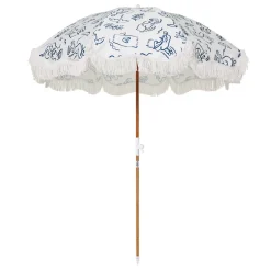 Business & Pleasure Co. The Holiday Beach Umbrella - Le Basque Navy