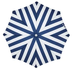 Business & Pleasure Co. The Holiday Beach Umbrella - Navy Crew Stripe