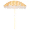 Business & Pleasure Co. The Holiday Beach Umbrella - Ocean Mimosa Stripe
