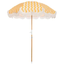 Business & Pleasure Co. The Holiday Beach Umbrella - Ocean Mimosa Stripe