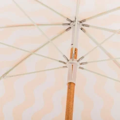 Business & Pleasure Co. The Holiday Beach Umbrella - Ocean Mimosa Stripe