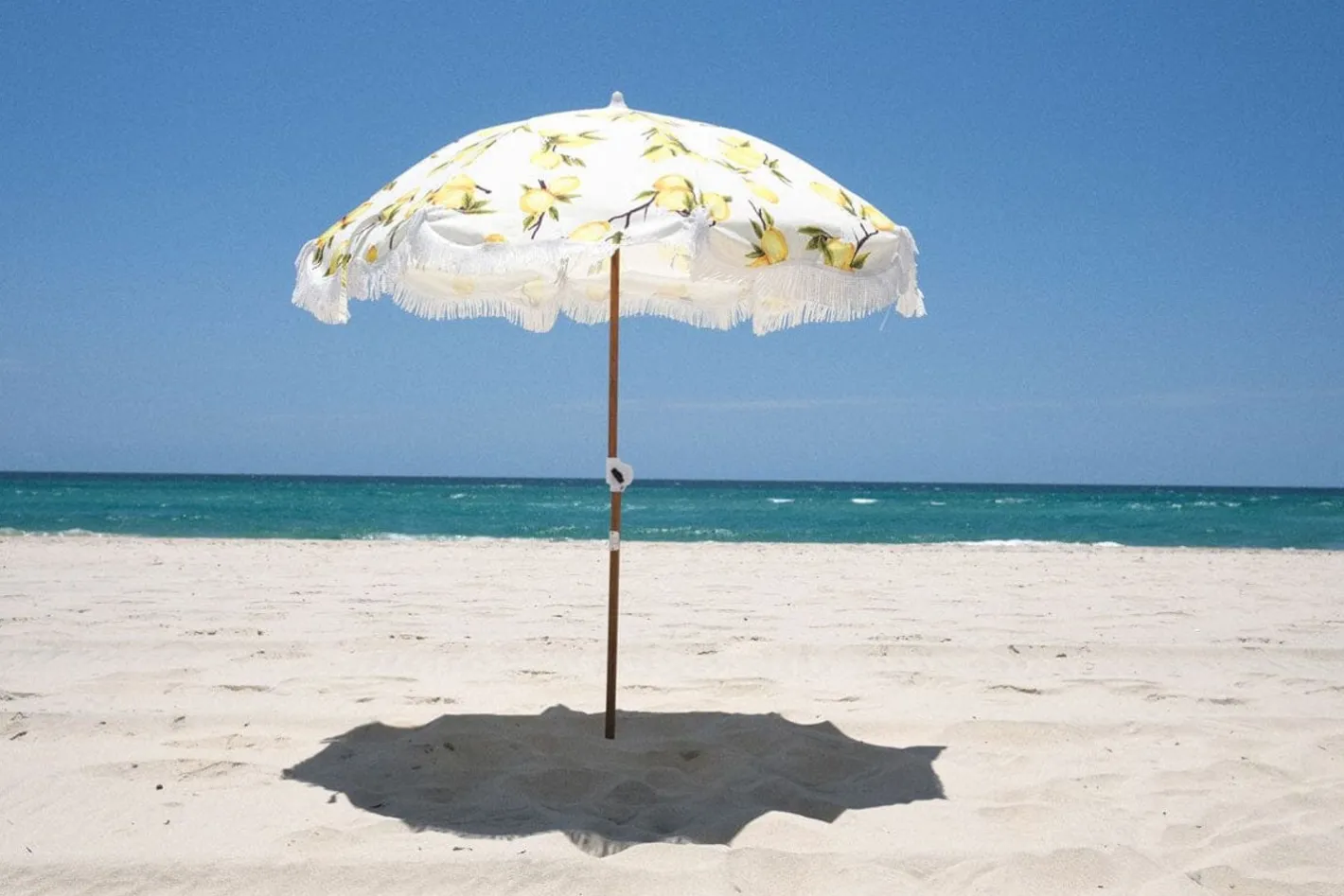 Business & Pleasure Co. The Holiday Beach Umbrella - Vintage Lemons