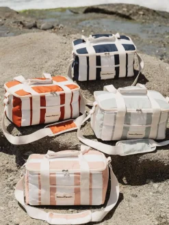 Business & Pleasure Co. The Holiday Cooler Bag - Navy Capri Stripe