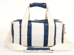 Business & Pleasure Co. The Holiday Cooler Bag - Navy Capri Stripe