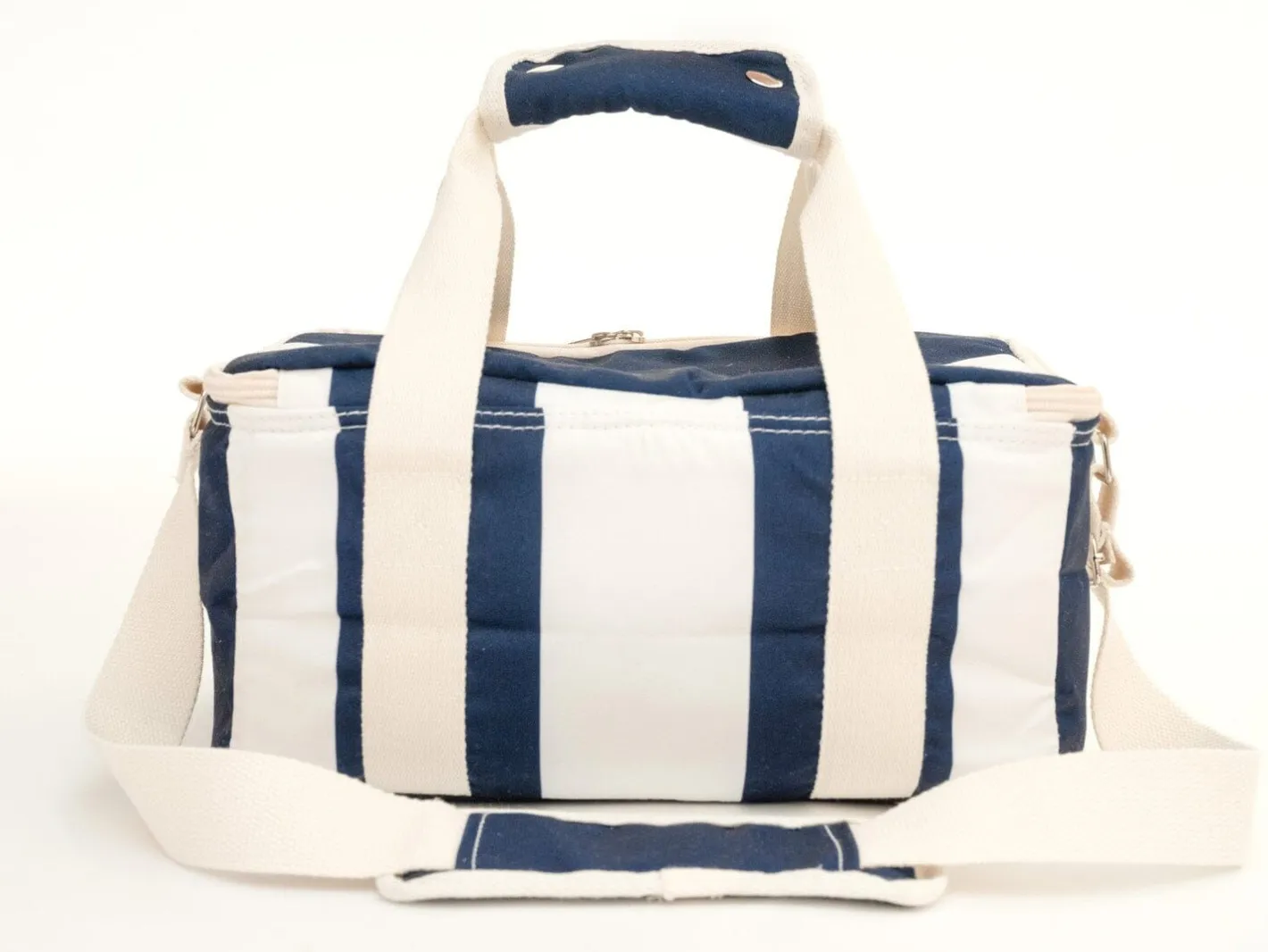 Business & Pleasure Co. The Holiday Cooler Bag - Navy Capri Stripe