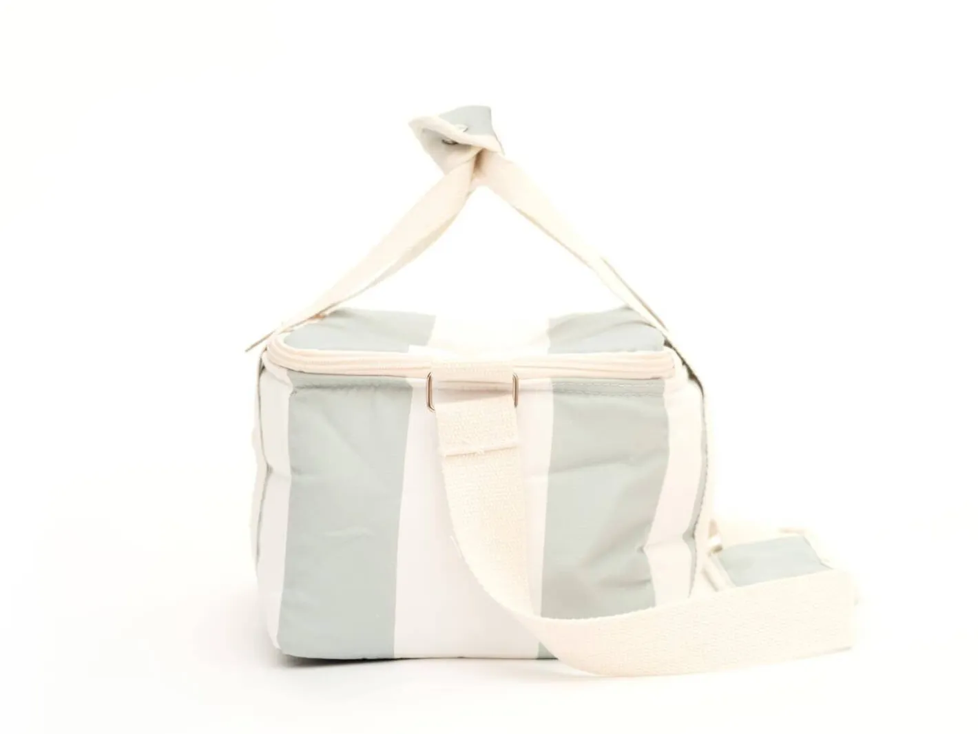 Business & Pleasure Co. The Holiday Cooler Bag - Sage Capri Stripe