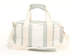 Business & Pleasure Co. The Holiday Cooler Bag - Sage Capri Stripe