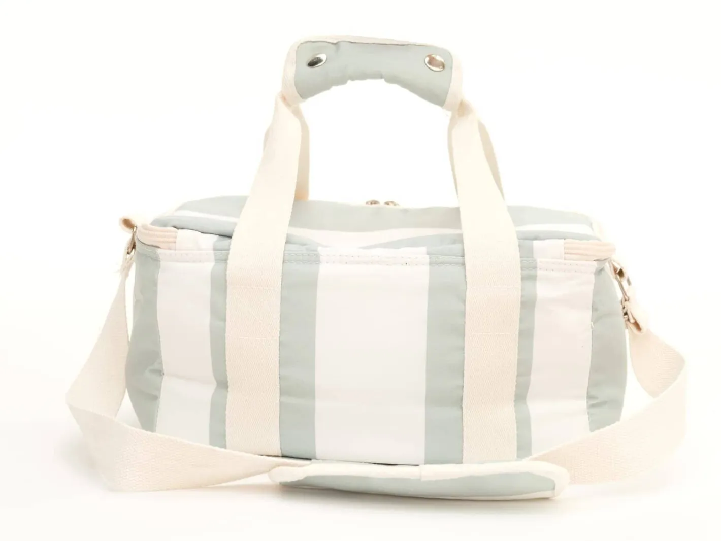 Business & Pleasure Co. The Holiday Cooler Bag - Sage Capri Stripe