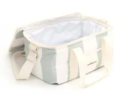 Business & Pleasure Co. The Holiday Cooler Bag - Sage Capri Stripe