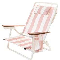 Business & Pleasure Co. The Holiday Tommy Chair - Pink Capri Stripe