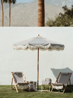 Business & Pleasure Co. The Market Umbrella - Lauren'S Navy Stripe