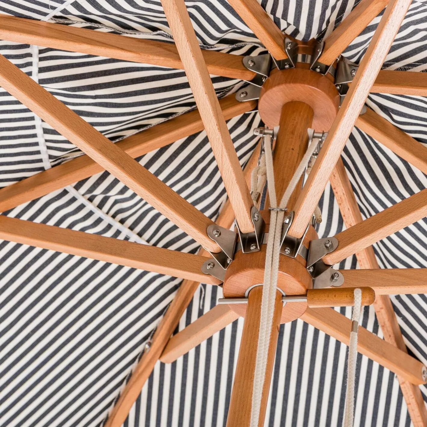 Business & Pleasure Co. The Market Umbrella - Lauren'S Navy Stripe