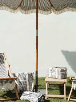 Business & Pleasure Co. The Market Umbrella - Lauren'S Navy Stripe