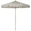 Business & Pleasure Co. The Market Umbrella - Monaco Black Stripe