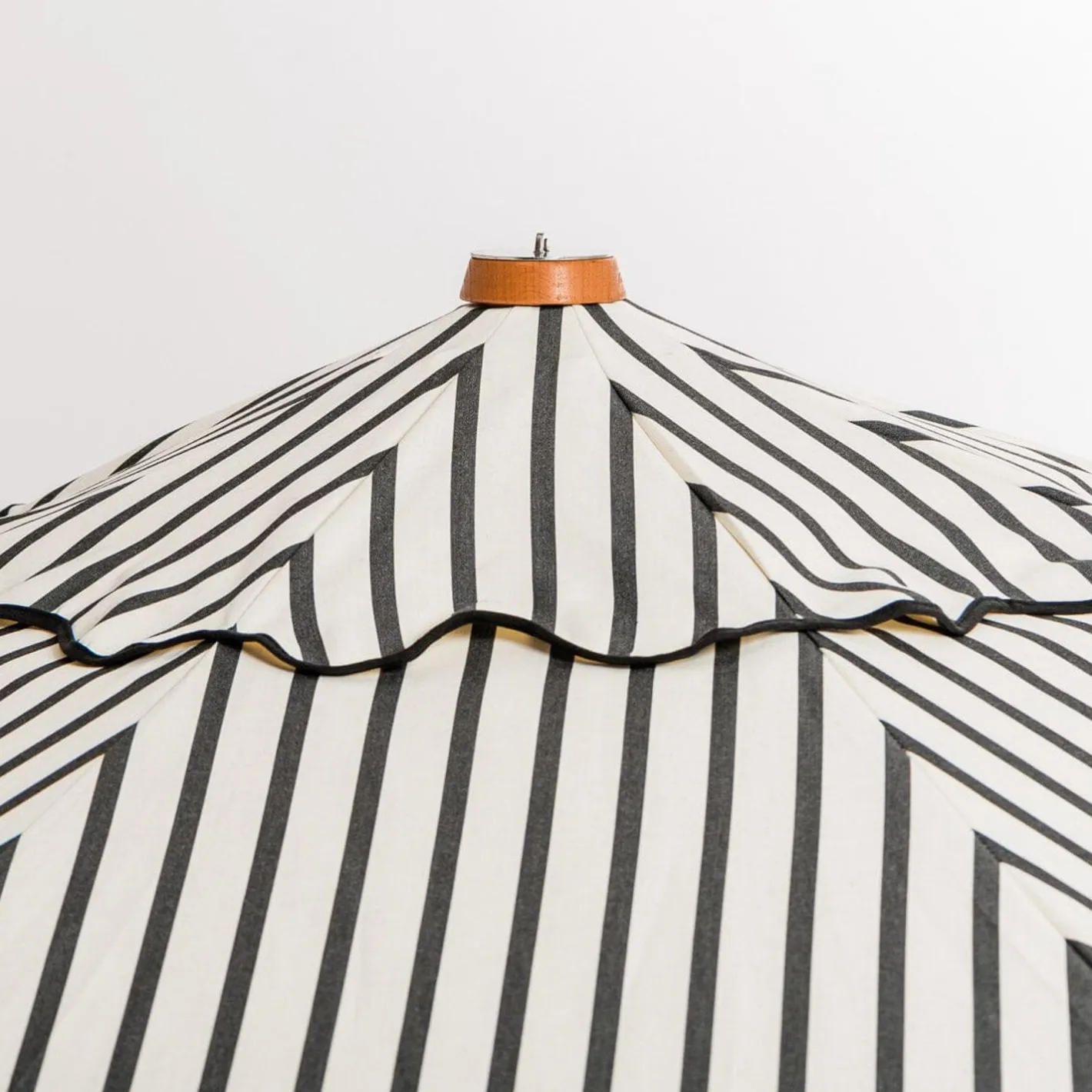 Business & Pleasure Co. The Market Umbrella - Monaco Black Stripe