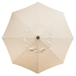 Business & Pleasure Co. The Market Umbrella - Monaco Natural Stripe