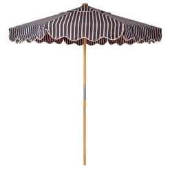Business & Pleasure Co. The Market Umbrella - Monaco Navy And Pink Stripe