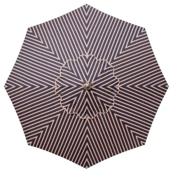 Business & Pleasure Co. The Market Umbrella - Monaco Navy And Pink Stripe