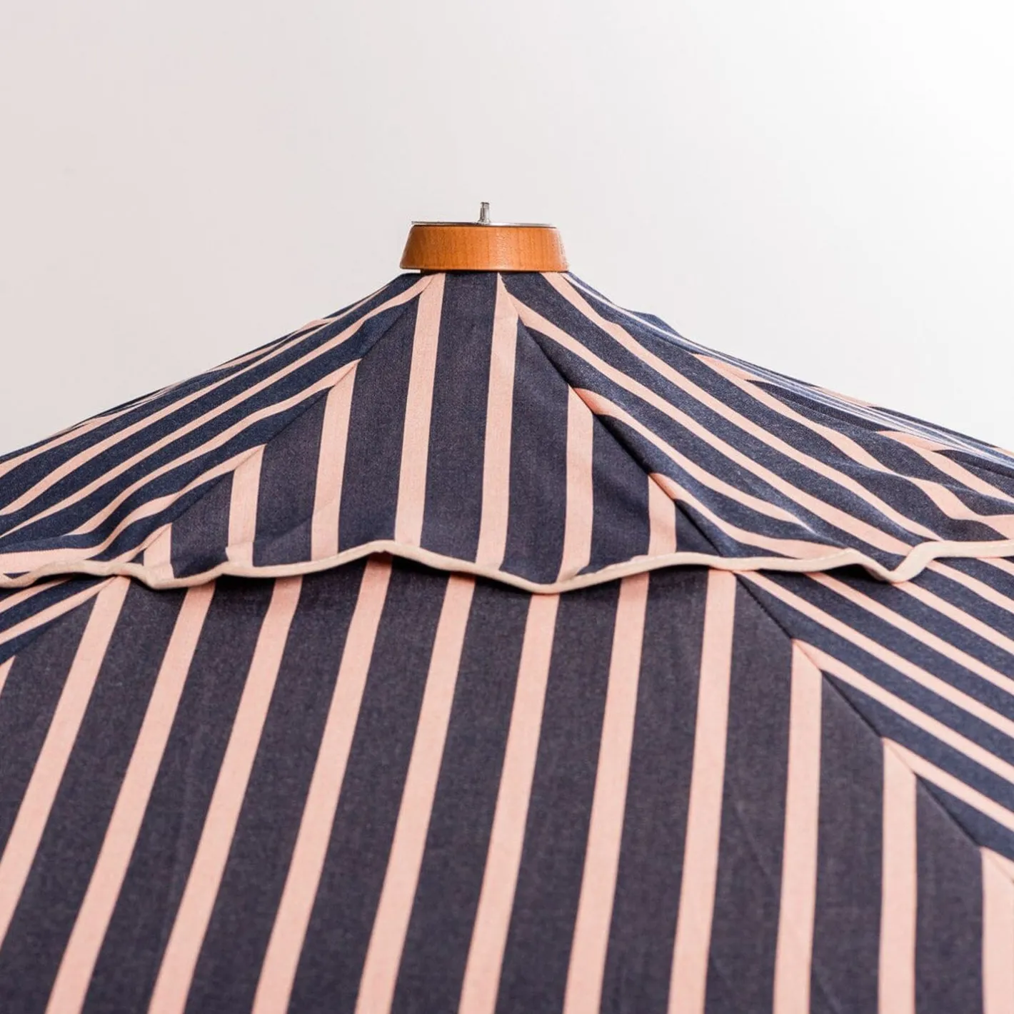Business & Pleasure Co. The Market Umbrella - Monaco Navy And Pink Stripe