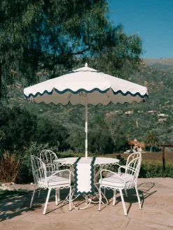 Business & Pleasure Co. The Market Umbrella - Rivie White