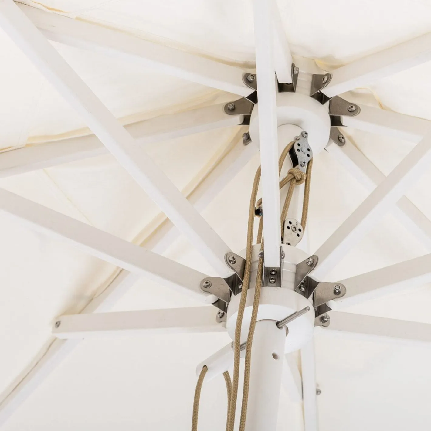 Business & Pleasure Co. The Market Umbrella - Rivie White