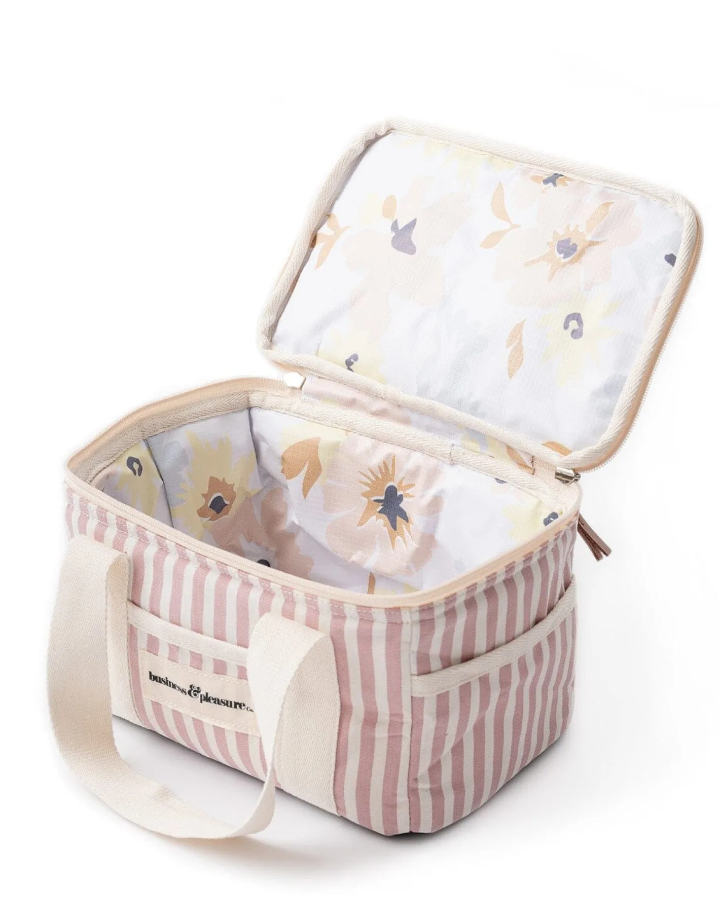 Business & Pleasure Co. The Mini Cooler Bag - Lauren'S Pink Stripe