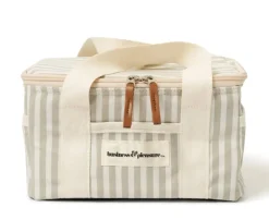 Business & Pleasure Co. The Mini Cooler Bag - Lauren'S Sage Stripe