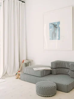 Business & Pleasure Co. The Modular Pillow Stack - Lauren'S Navy Stripe