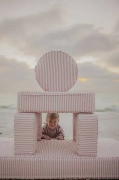 Business & Pleasure Co. The Modular Pillow Stack - Lauren'S Pink Stripe