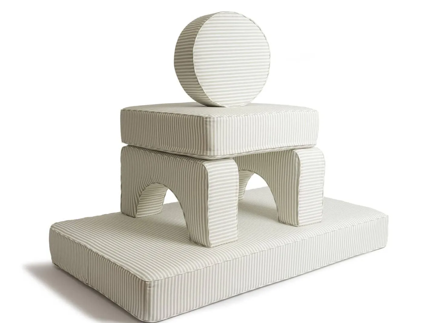 Business & Pleasure Co. The Modular Pillow Stack - Lauren'S Sage Stripe