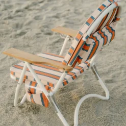 Business & Pleasure Co. The Pam Chair - Bistro Dusty Pink Stripe