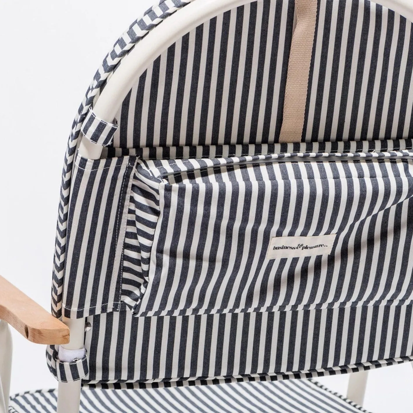 Business & Pleasure Co. The Pam Chair - Laurens Navy Stripe