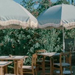 Business & Pleasure Co. The Patio Umbrella - Lauren'S Navy Stripe