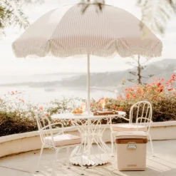 Business & Pleasure Co. The Patio Umbrella - Lauren'S Pink Stripe
