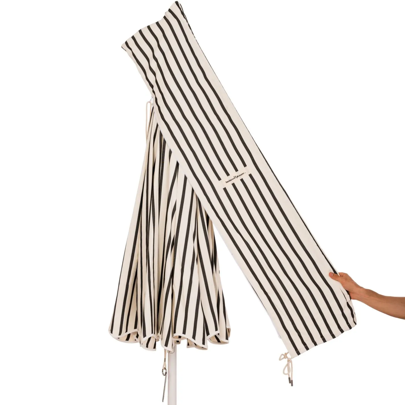 Business & Pleasure Co. The Patio Umbrella - Monaco Black Stripe