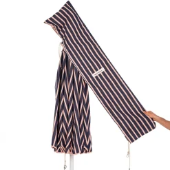 Business & Pleasure Co. The Patio Umbrella - Monaco Navy And Pink Stripe