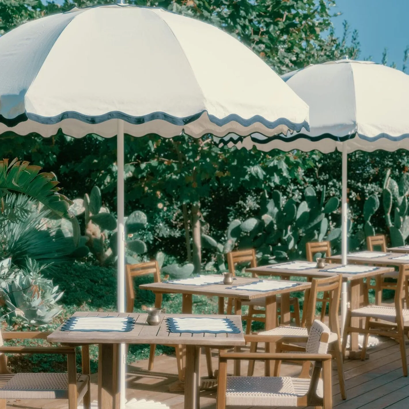 Business & Pleasure Co. The Patio Umbrella - Rivie White