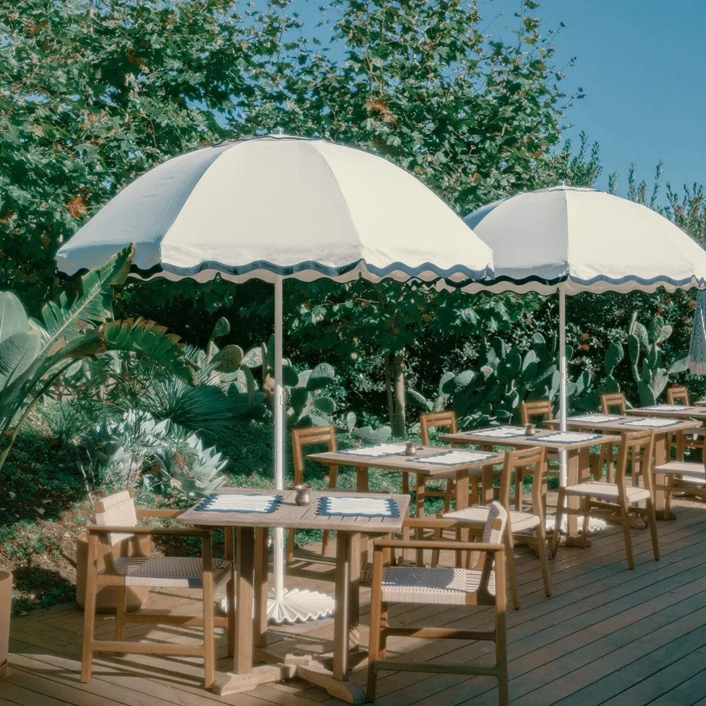 Business & Pleasure Co. The Patio Umbrella - Rivie White