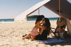 Business & Pleasure Co. The Premium Beach Tent - Lauren'S Navy Stripe