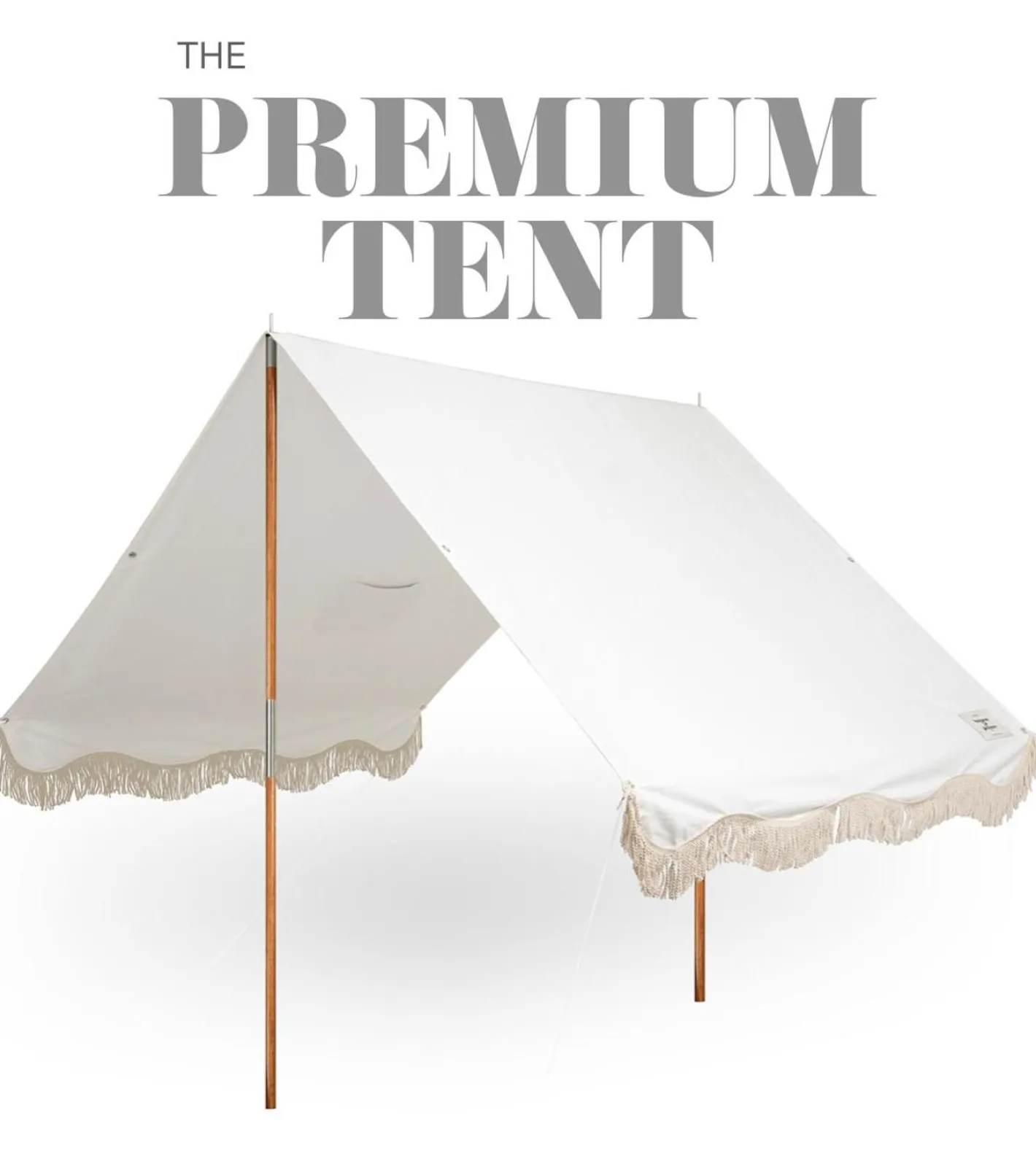 Business & Pleasure Co. The Premium Beach Tent - Vintage Yellow Stripe