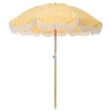 Business & Pleasure Co. The Premium Beach Umbrella - Monaco Mimosa Stripe