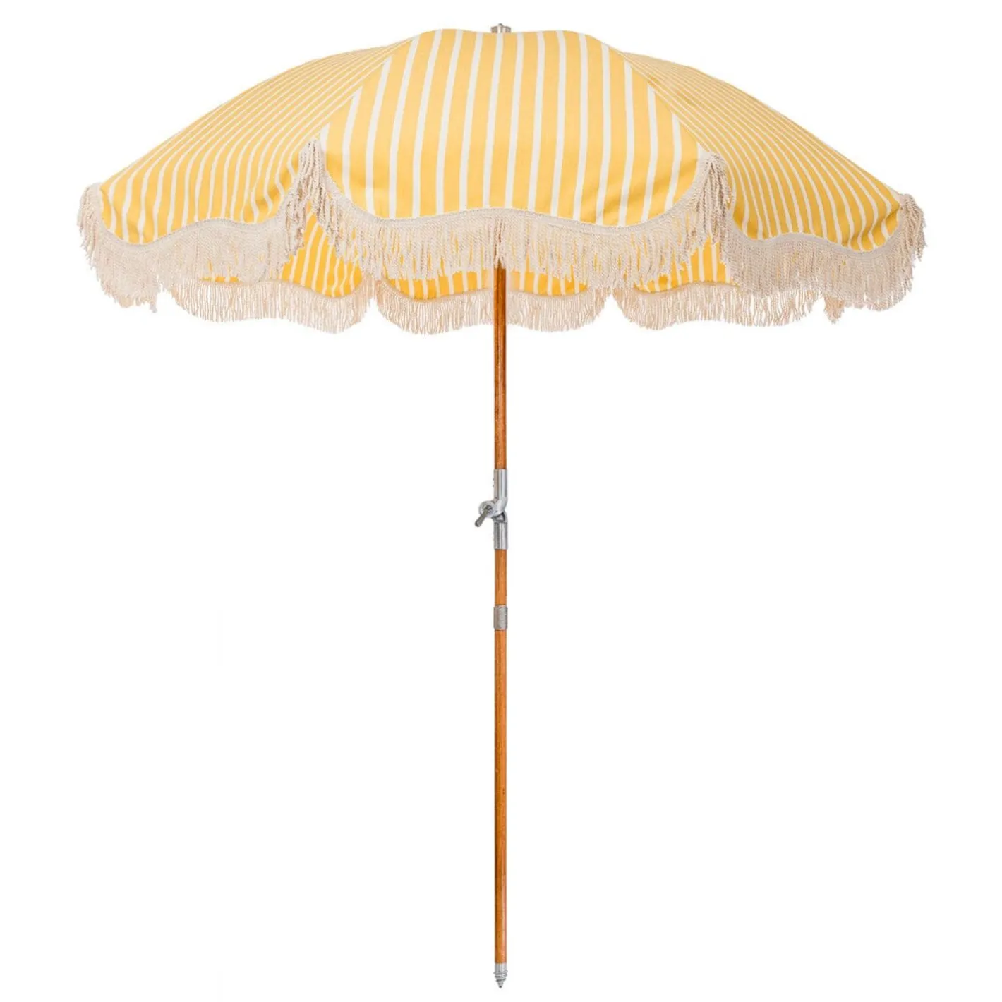 Business & Pleasure Co. The Premium Beach Umbrella - Monaco Mimosa Stripe