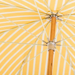 Business & Pleasure Co. The Premium Beach Umbrella - Monaco Mimosa Stripe