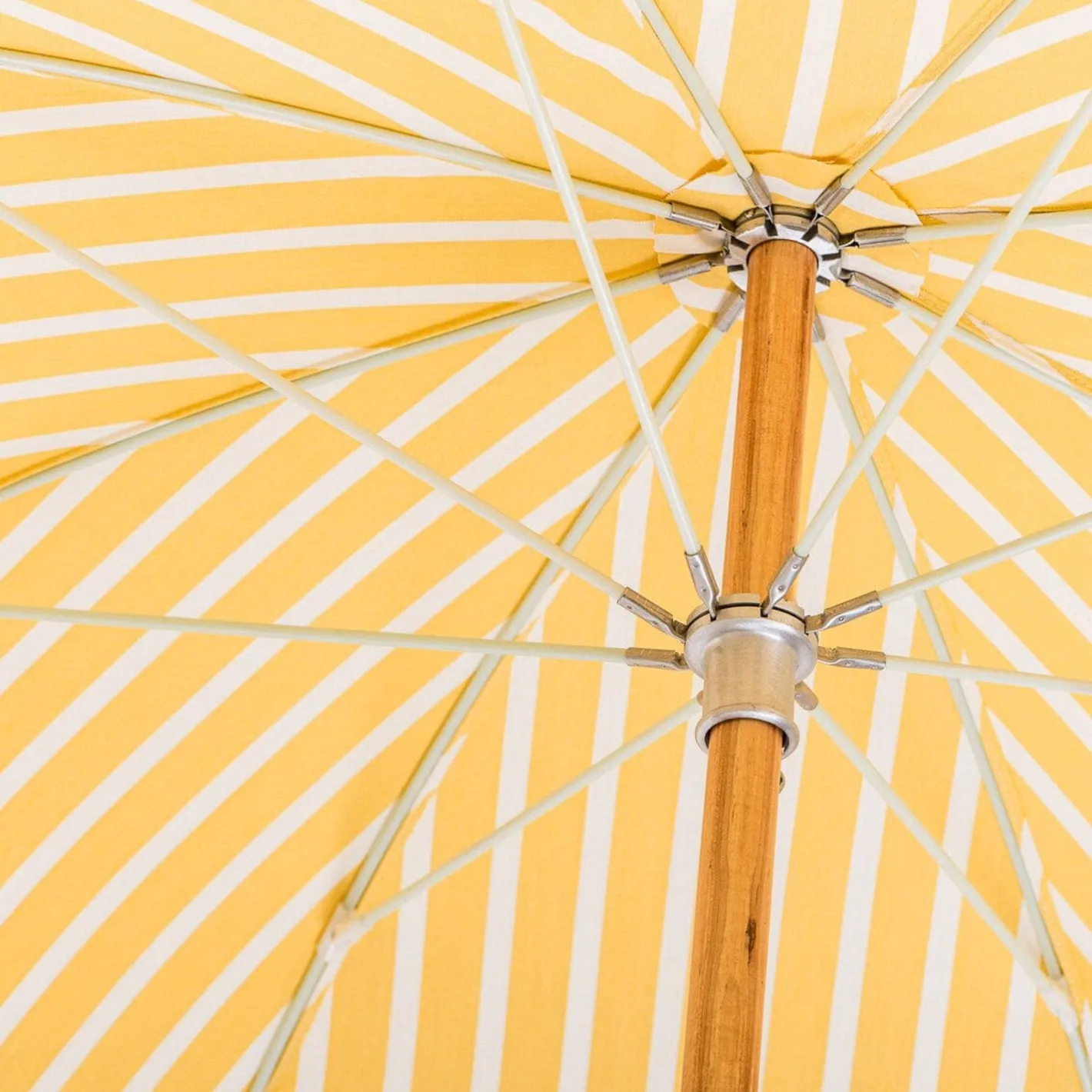 Business & Pleasure Co. The Premium Beach Umbrella - Monaco Mimosa Stripe
