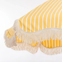 Business & Pleasure Co. The Premium Beach Umbrella - Monaco Mimosa Stripe