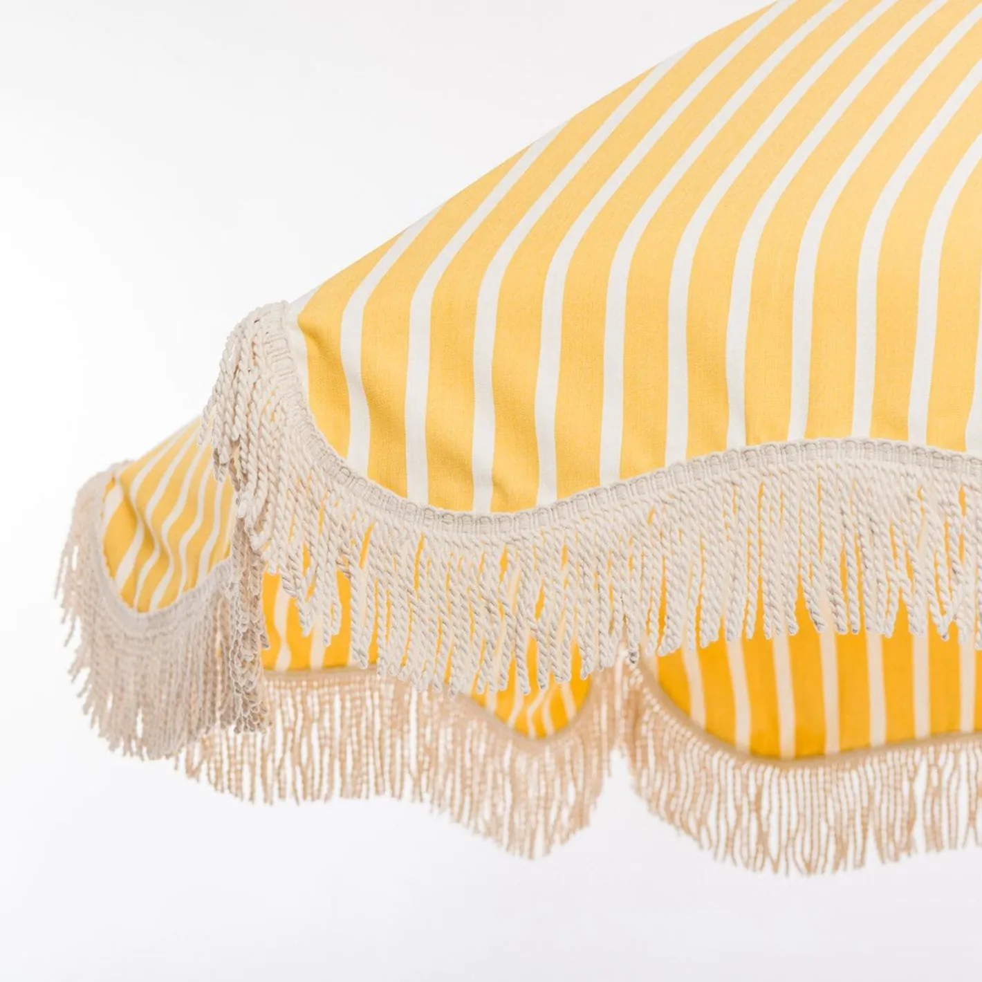 Business & Pleasure Co. The Premium Beach Umbrella - Monaco Mimosa Stripe