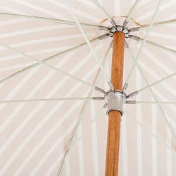 Business & Pleasure Co. The Premium Beach Umbrella - Monaco Natural Stripe